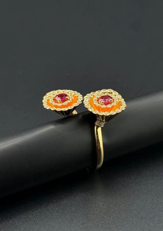 Boucheron FROU FROU EXQUISITION CONFIDENCES RING, RUBIES AND DIAMONDS, YELLOW GOLD JRG0073554 6