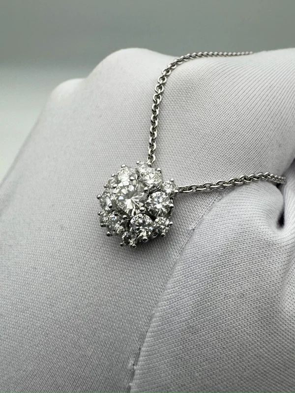 GRAFF Round Diamond Cluster Pendant RGP671 2