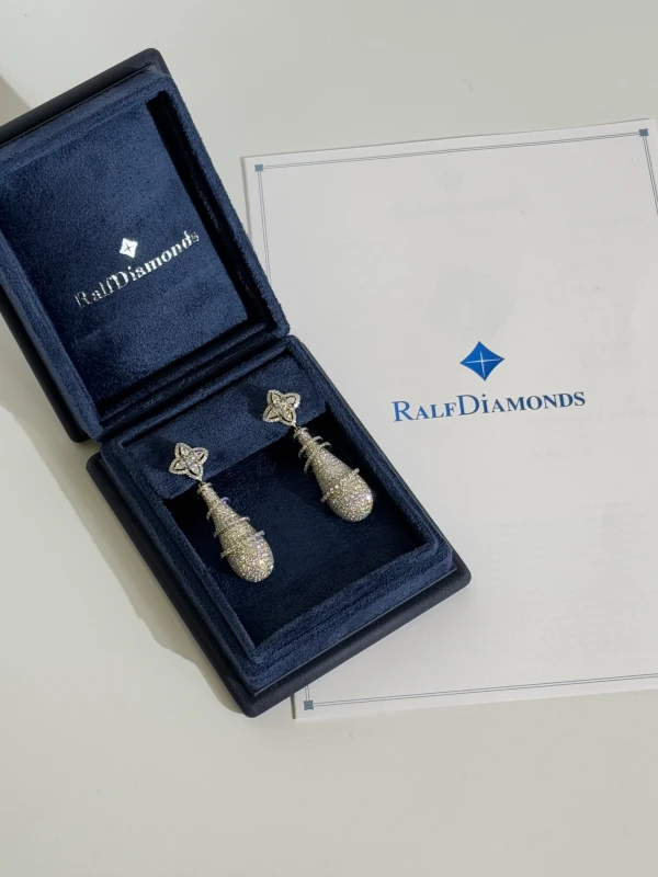 RalfDiamonds СЕРЬГИ С БРИЛЛИАНТАМИ 0.66 G-H/VS-SI 4
