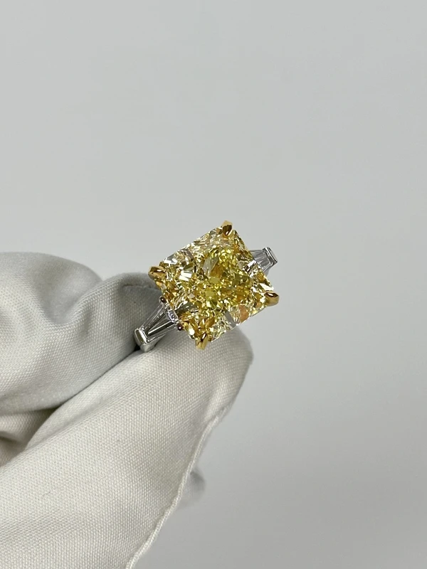СЕРЬГИ NO NAME RADIANT DIAMONDS 15.53 CT FANCY YELLOW/VS1 RING (GIA) NN15.53 3