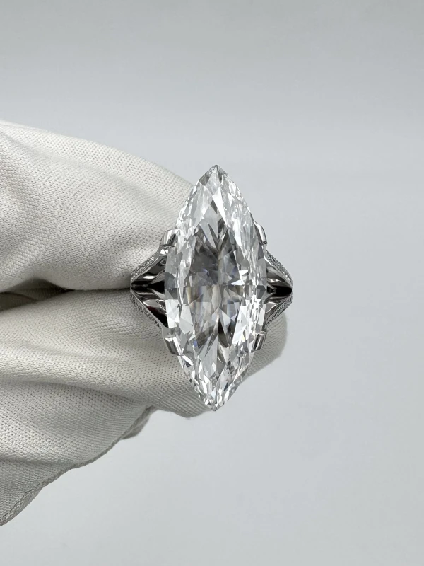 СЕРЬГИ NO NAME MARQUISE DIAMOND 6.58 CT RING (TYPE IIA) (GIA) NN6.58D 3