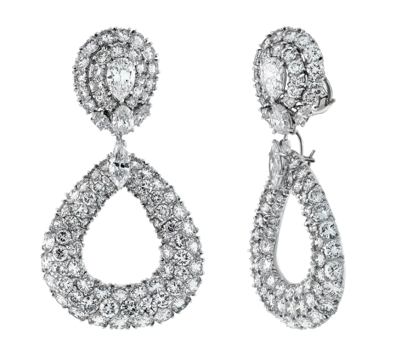 Cartier Vintage Diamond 28.95 ct Earrings