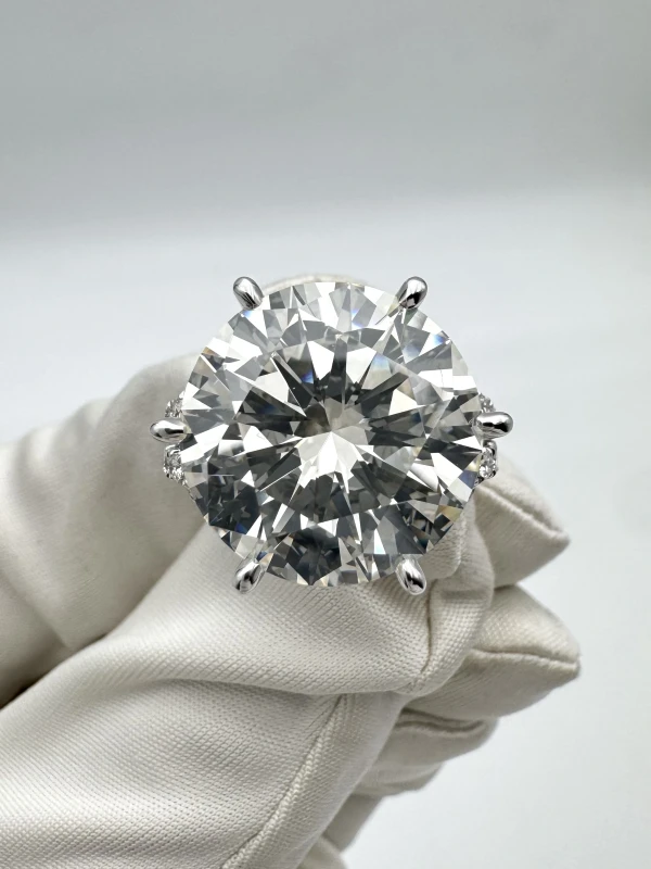 Earrings without a brand ROUND DIAMOND 15.64 CT J/VS2 (GIA) NN15.64CT J/VS2 (GIA) 2