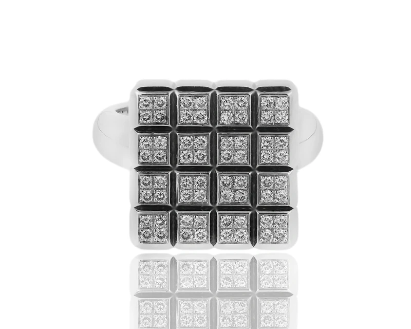 Chopard Diamond Gold Ice Cube Ring 82/3774 1