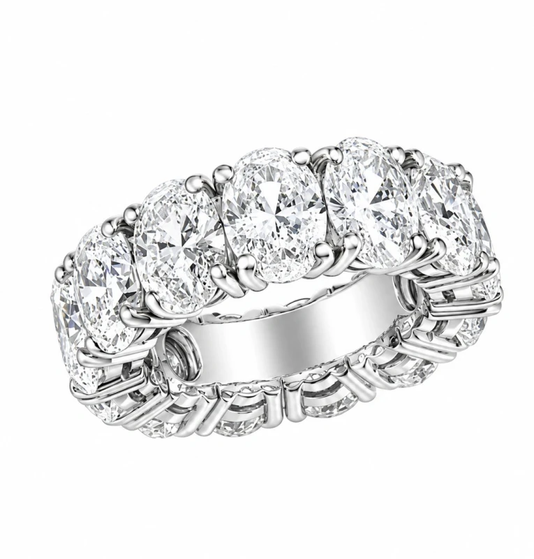 OVAL DIAMOND 13.09 CT D-E/VS2 RING (GIA)