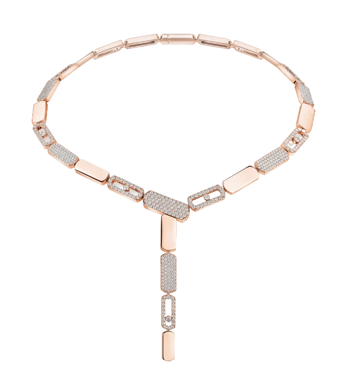 MESSIKA Imperial Move pavé tie necklace small 14220-PG 1