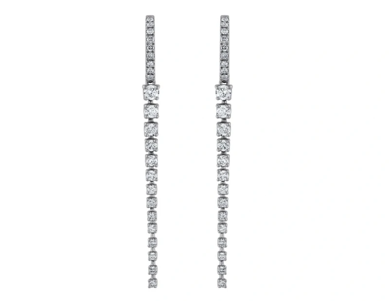 CRIVELLI СЕРЬГИ ИЗ БЕЛОГО ЗОЛОТА С БРИЛЛИАНТАМИ 1.00 СТ 326-BO-141/283097 2