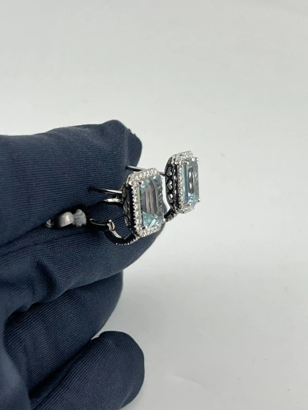 Crivelli Aquamarine and Diamond Earrings 372-3136-MOD/91523087 3