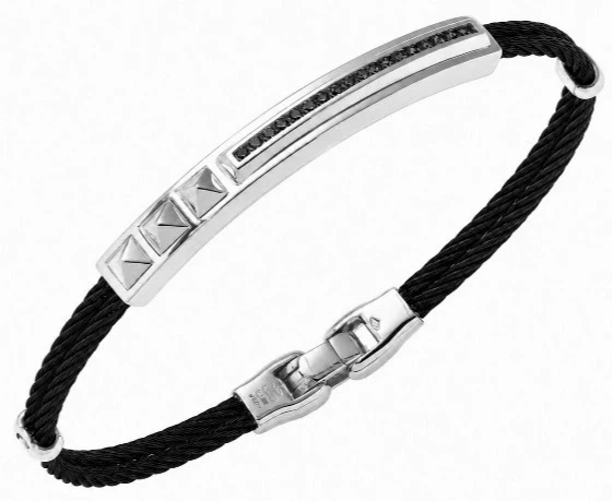 BRACELET BLACK DIAMONDS 0.30CT