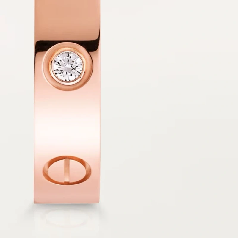 Cartier LOVE RING, SMALL MODEL, 1 DIAMOND (SIZE 54) B4050754 3