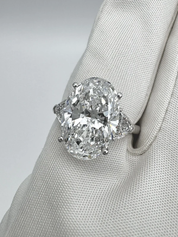 No name OVAL DIAMOND 5.07 CT D/IF EXEXEX RING (GIA) NN5.07-D 4