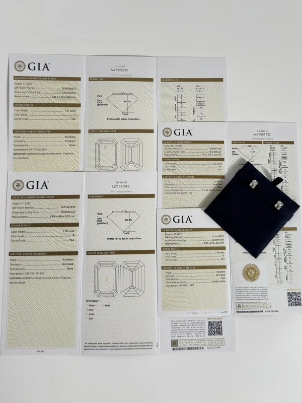 DeRosa DIAMOND 3.41 CT EARRINGS (GIA) E331341B 4