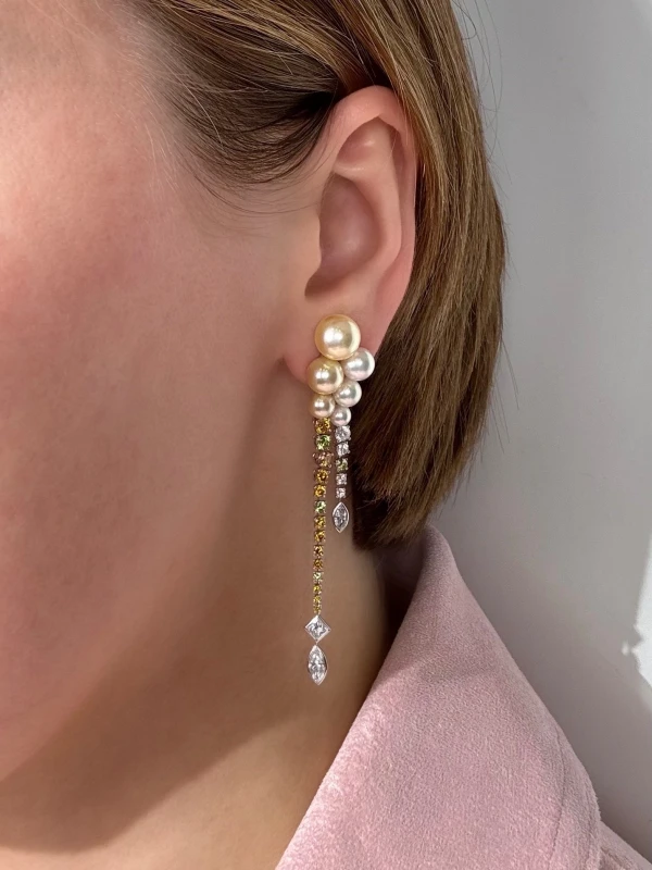 Мikimoto  PEARL AND DIAMOND SET MK4215 6