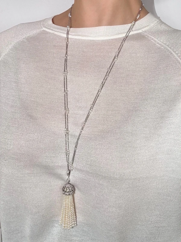 Yanush Gioielli WHITE GOLD 18K NECKLACE YN6031WPRL 2