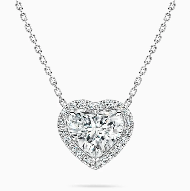 HEART DIAMOND PENDANT 1.01 CT H/VS2