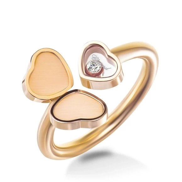 HAPPY HEARTS RING. ROSE GOLD