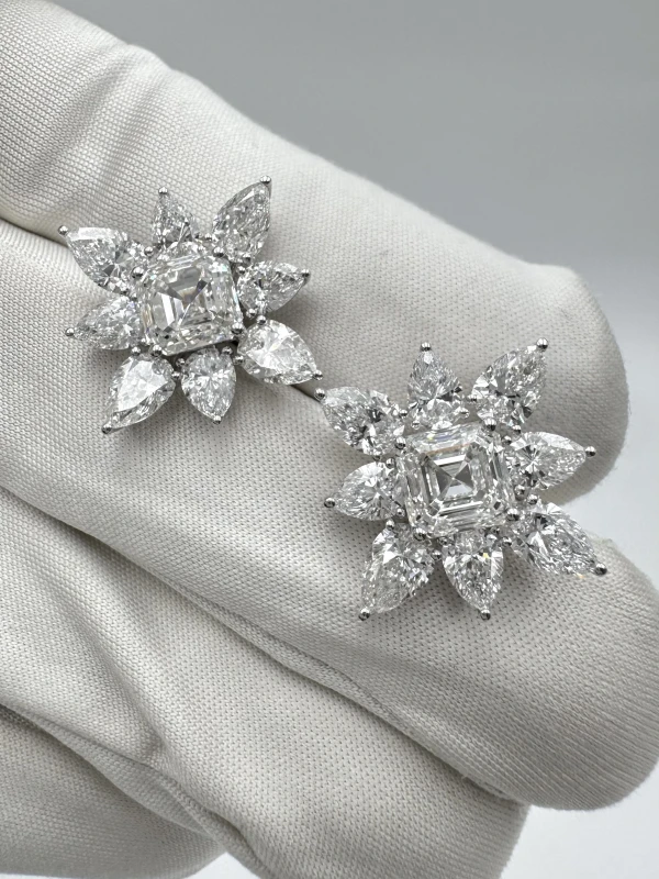 Earrings without a brand DIAMOND 2.01 - 2.01 CT G/VVS2-VS2 EARRINGS (GIA) EXEXEX 653-653 NN2.01-2.01 5