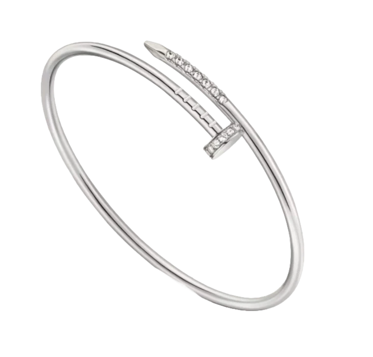 Cartier Juste un Clou bracelet, small model, inverted diamonds (SIZE 15) B6092015 1