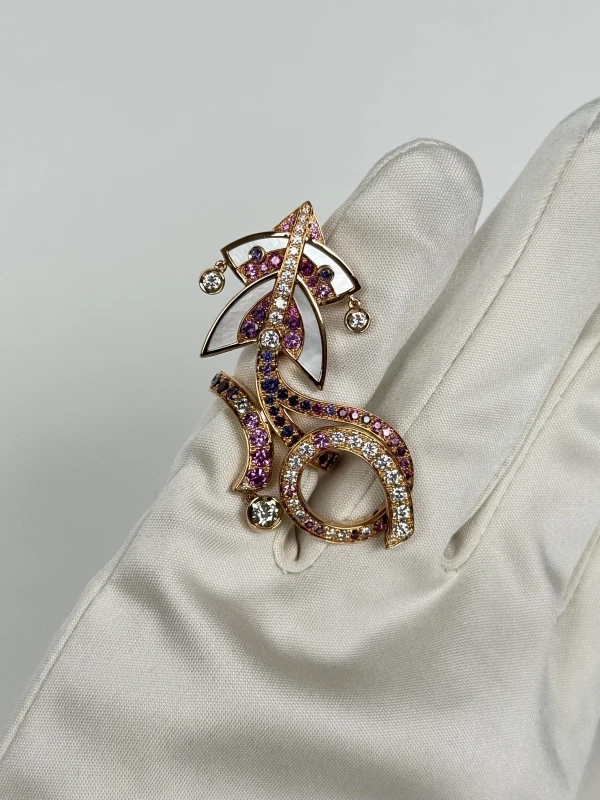 Van Cleef & Arpels CERFS VOLANTS RING (SIZE 50) VCA271 5