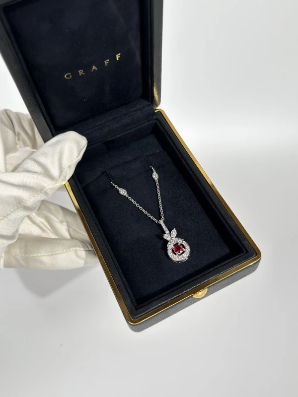 GRAFF RUBY & DIAMOND PENDANT GRD&R241003 6