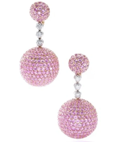 PINK SAPPHIRE EARRINGS