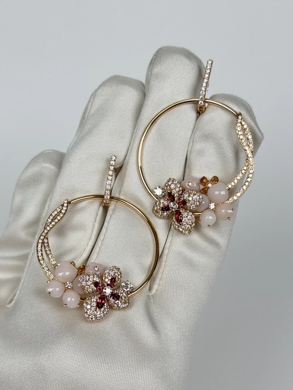 Chaumet Hortensia Aube Rosée Earrings HORTENSIA EARR 2