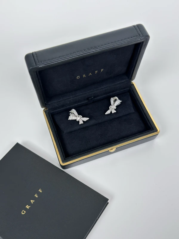 GRAFF TILDA’S BOW DIAMOND STUD EARRINGS RGE1646 7