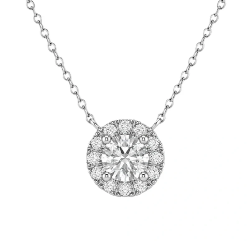 ROUND DIAMOND PENDANT 0.40 CT GIA