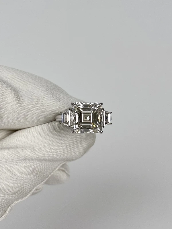 No name ASHER DIAMOND 6.28 CT H/VS2 RING (GIA) NN6.28H 2