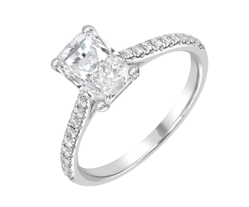 КОЛЬЦО С БРИЛЛИАНТОМ 1.05 CT G/SI1 (SIZE 55)