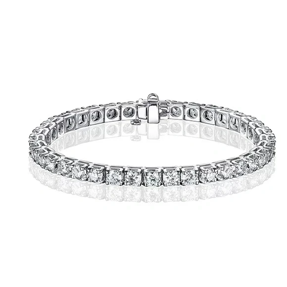 Earrings without a brand ROUND DIAMOND 14.00 CT G-H/VS BRACELET 14.00ctBR 1