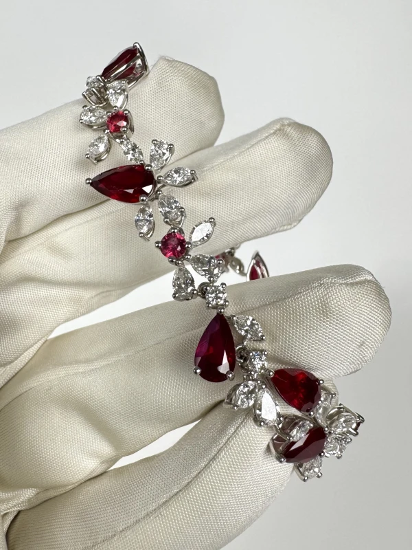 DeRosa RUBY 15.24 CT PIGEON BLOOD BRACELET (SIZE 17) B165122 2