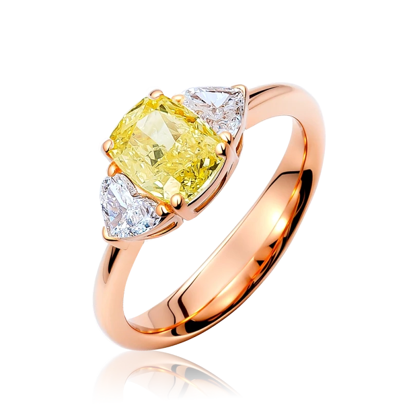 СЕРЬГИ NO NAME DIAMOND RING 1.51 CT FANCY YELLOW 1.51 CT FY/I2