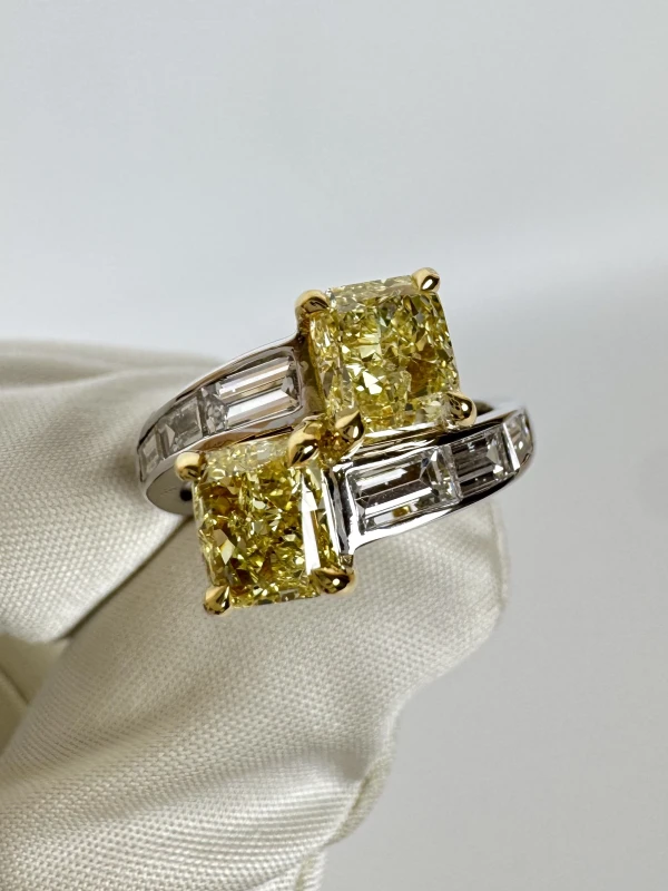 RalfDiamonds RDR3.03CT 2 DIAMOND 3.03 CT FY/VS RING (SIZE 53) RDR3.03CT 2
