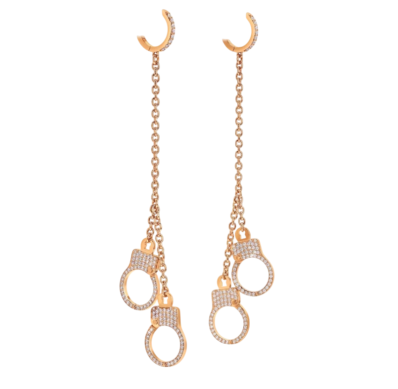 Love Lockdown Hanging Diamond Earrings