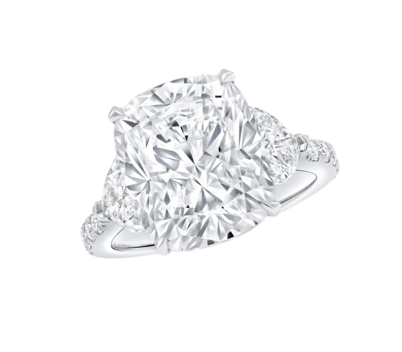 GRAFF Promise Cushion Cut Diamond 4.59 ct G/VS1 High Jewellery Ring (SIZE 49) GR4.59CT 1