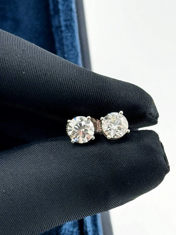 Earrings without a brand СЕРЬГИ С БРИЛЛИАНТАМИ 1.01 СТ G/VS1 - 1.00 CT G/VS2 1.01 СТ G/VS1 - 1.00 CT G/VS2 3