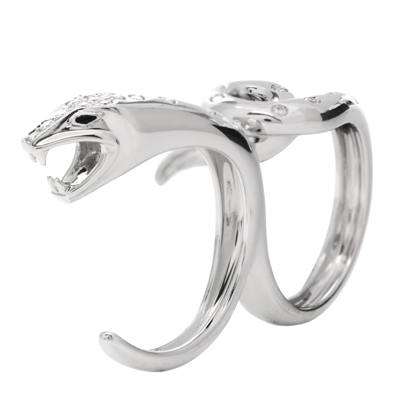 Kaa Double Trouble Snake Ring (SIZE 54)