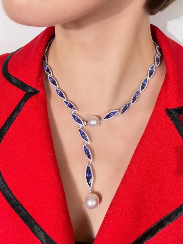 RalfDiamonds Tanzanit Necklace (NEW) 1428 RD Tanzanit 2