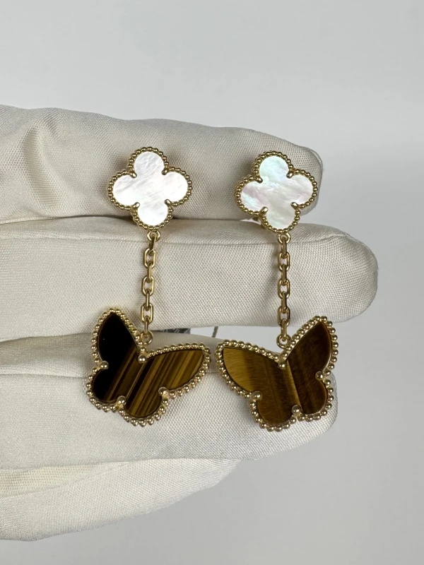 Van Cleef & Arpels LUCKY ALHAMBRA EARRINGS, 2 MOTIFS VCARD79800 3
