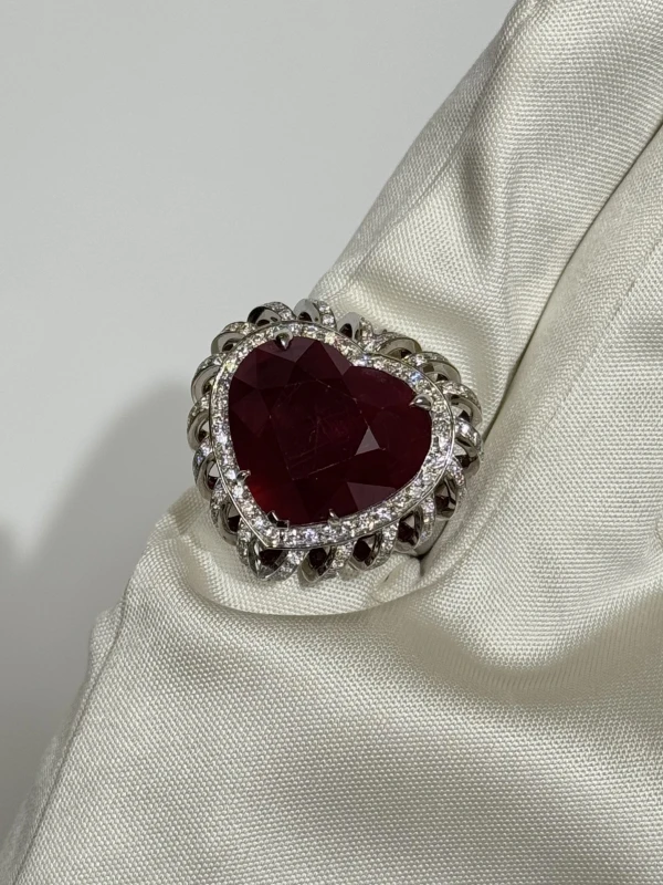 RalfDiamonds КОЛЬЦО С РУБИНОМ 21.5 СТ RUBY 21.5 CT 4