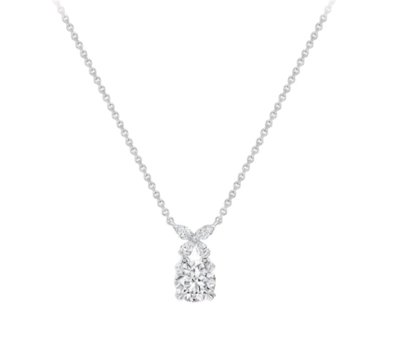 CLASSIC BUTTERFLY ROUND DIAMOND 0.75 CT PENDANT