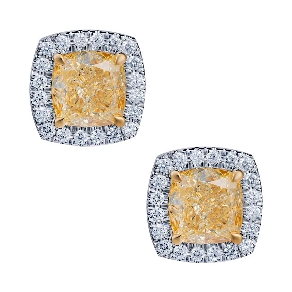 Earrings without a brand С БРИЛЛИАНТАМИ 3.13 CT FLY/VS2 - 3.02 CT FLY/VS1 3.13 CT FLY/VS2 - 3.02 CT FLY/VS1