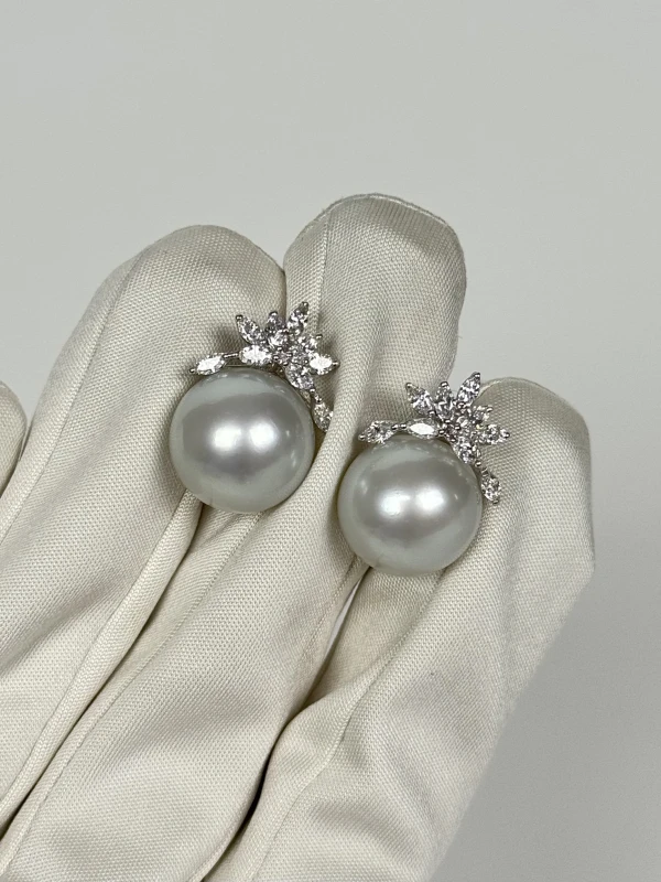 RalfDiamonds PEARL 14.9 MM EARRINGS RDE149 2