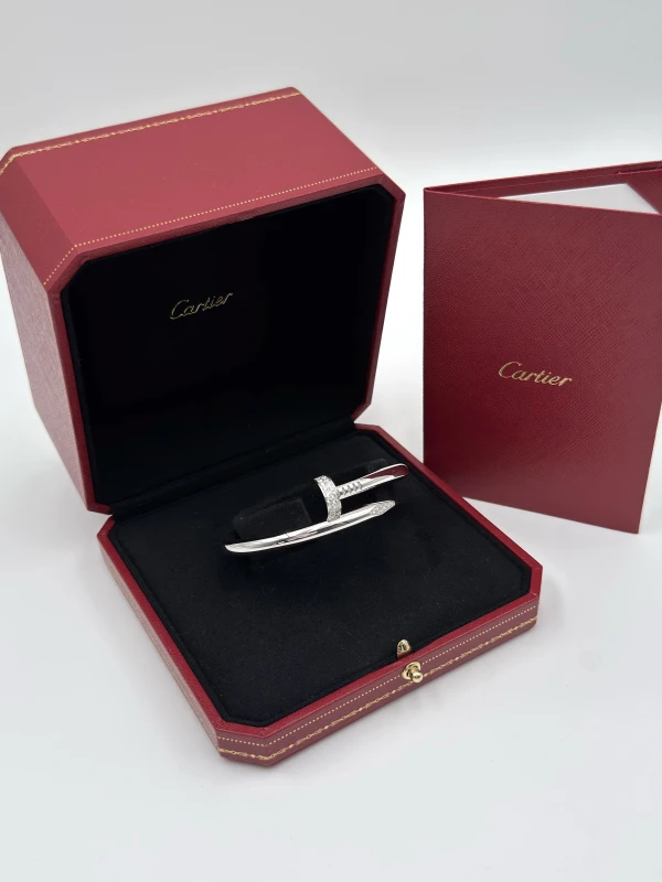 Cartier Juste un Clou bracelet, large model, diamonds (SIZE 17) N6721617 7