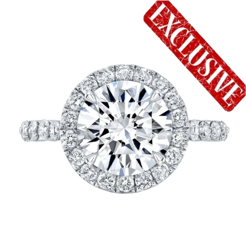 High Jewelry ring, Round Diamond 4.03 ct F/VS1 (SIZE 52)