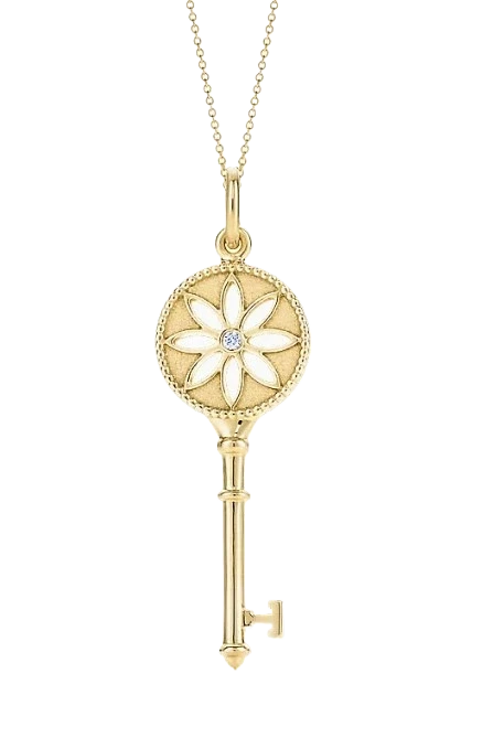 DAISY KEY PENDANT YELLOW GOLD