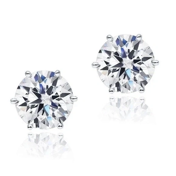 ROUND DIAMOND 3.01-3.05 CT H-I/VS1-VS2 EARRINGS (IGI)