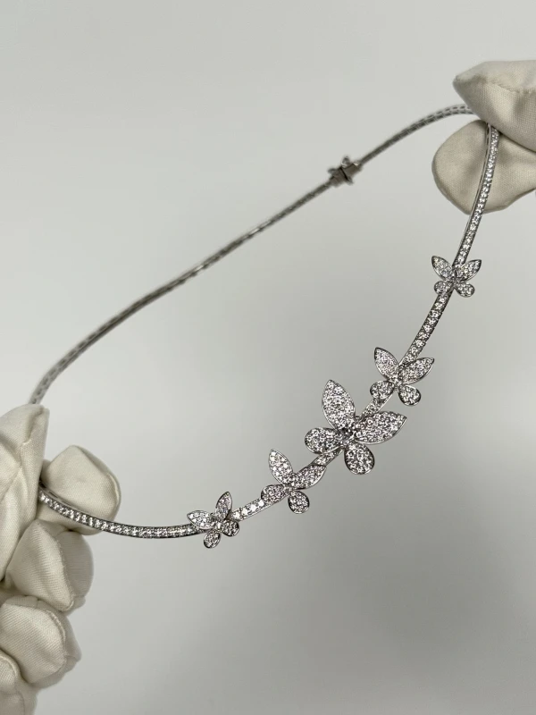 GRAFF Pavé Butterfly Abstract Diamond Necklace RGN891 5