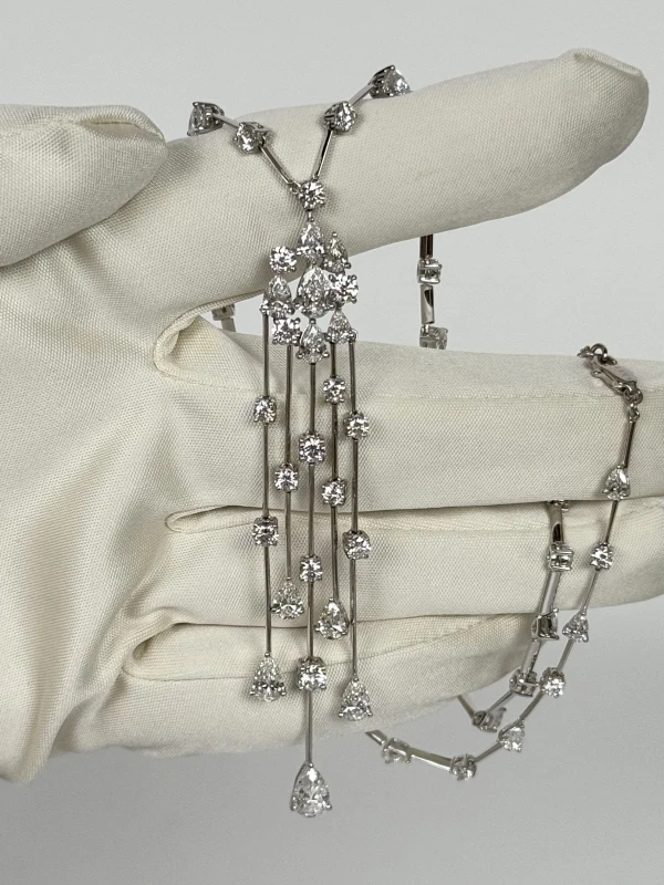 GRAFF WATERFALL NECKLACE DIAMOND 11.97CT GE 4